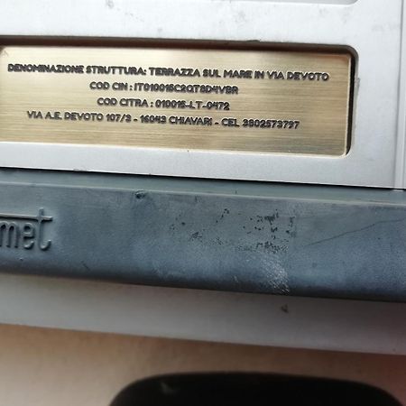 דירות קיאברי Terrazza Sul Mare In Via Devoto מראה חיצוני תמונה