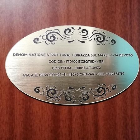 דירות קיאברי Terrazza Sul Mare In Via Devoto מראה חיצוני תמונה